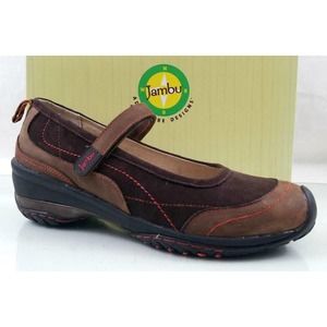 Women's Shoes Jambu Formosa Casual Walking MaryJane Shoes Brown / Coral Size 10